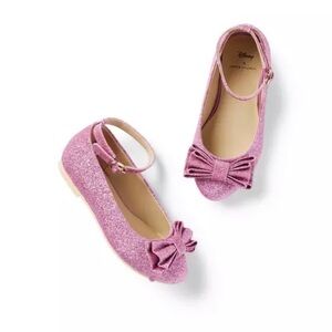 Janie & Jack x Disney Aurora Glitter Ballet Flat girls size 9